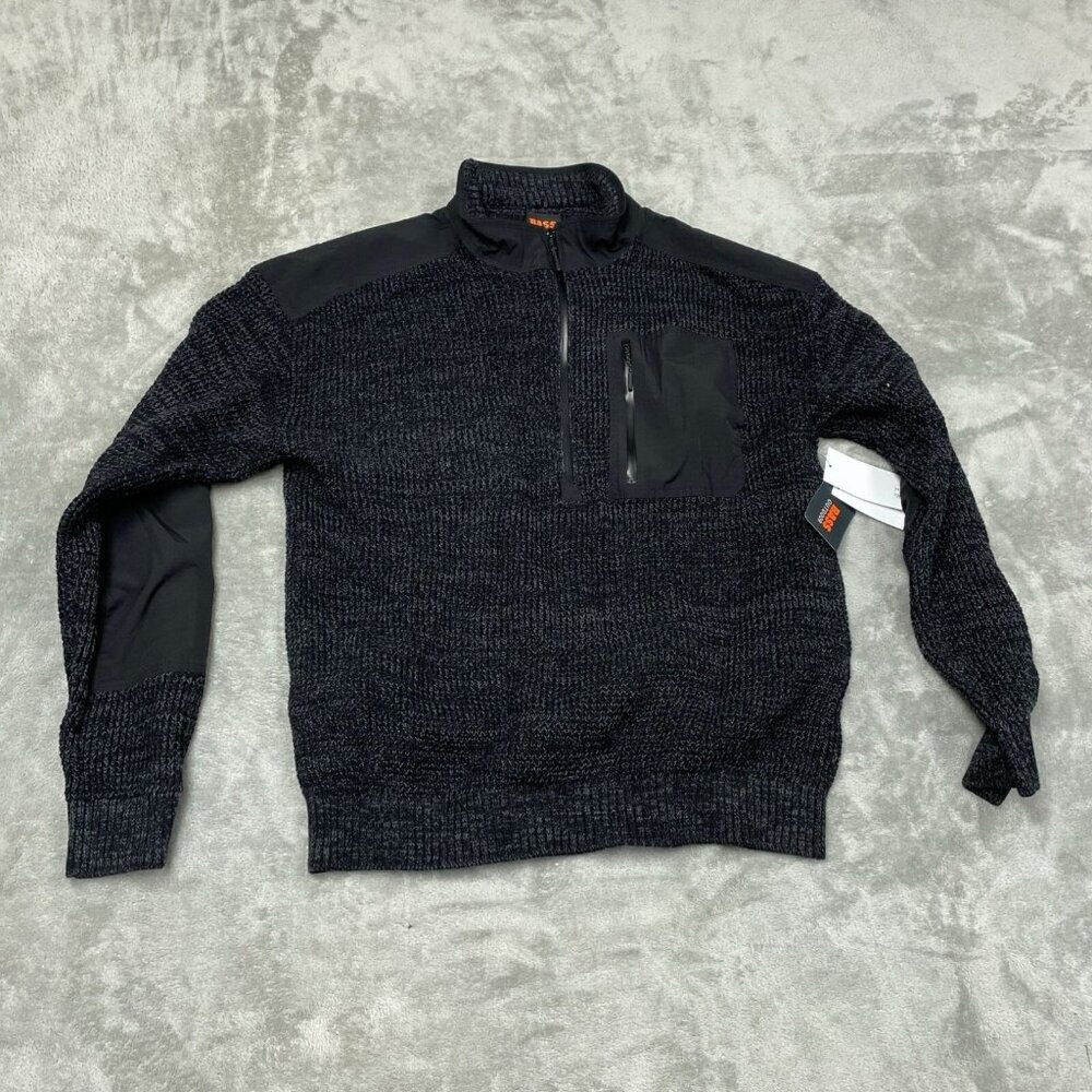 Bass Outdoor XXL Mixed Sweater Black Beauty Cotton & Polyester NWT 6375